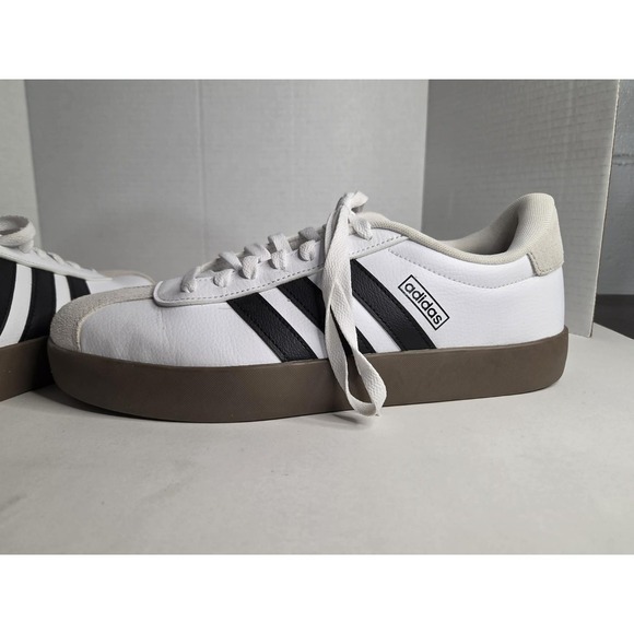 ADIDAS VL Court 3.0 Skate Shoes Men's SZ US 11 Cloud White/Black GREAT CONDITION - Picture 7 of 9